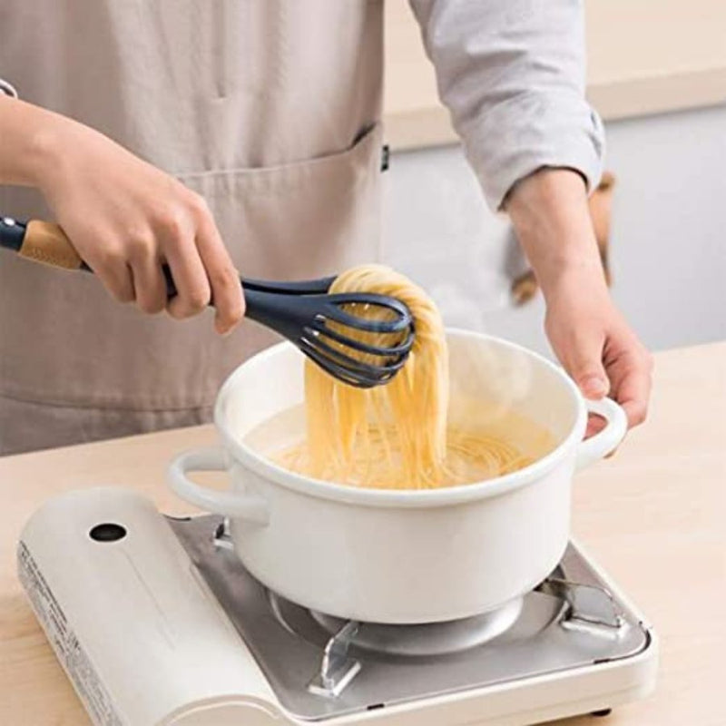 Multi-Function Whisk Eggs Trap, Food Tongs - Multi Colors - Cupindy