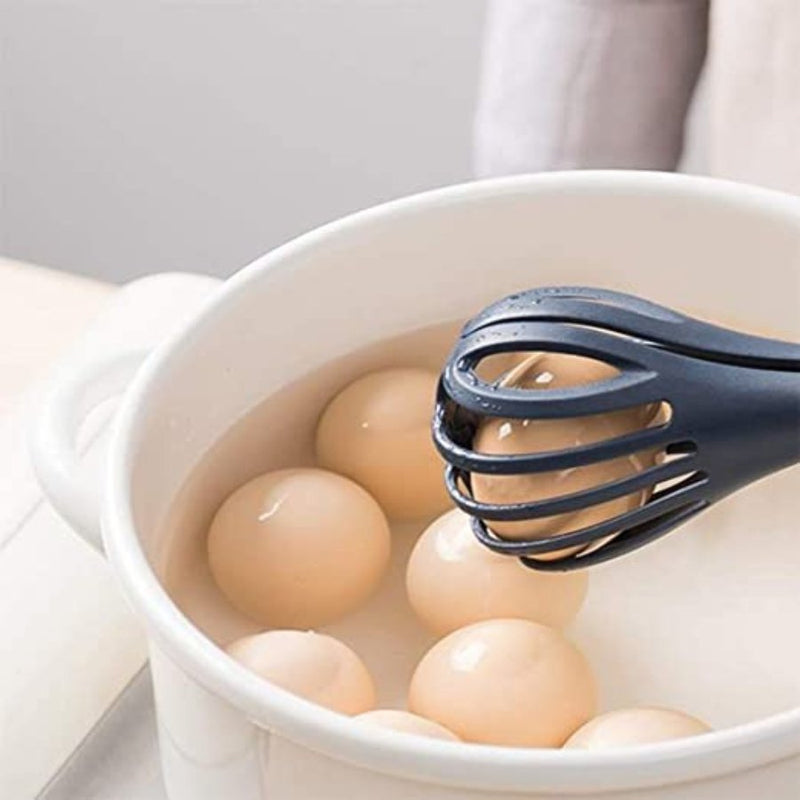 Multi-Function Whisk Eggs Trap, Food Tongs - Multi Colors - Cupindy