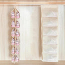 Multi-layer Shoe Hanging Storage Bag - 12 Shoes - Multi colors - Cupindy