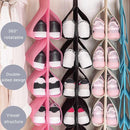 Multi-layer Shoe Hanging Storage Bag - 12 Shoes - Multi colors - Cupindy