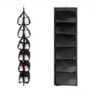 Multi-layer Shoe Hanging Storage Bag - 12 Shoes - Multi colors - Cupindy