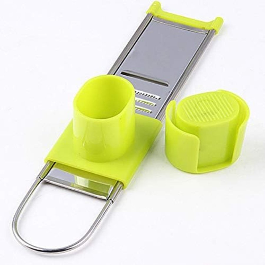 Multifunction Stainless Steel and Plastic Ginger Garlic Press - Cupindy