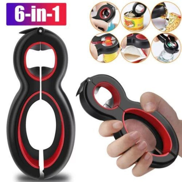 Multifunctional 6 in 1 Twist Bottle Opener - Cupindy