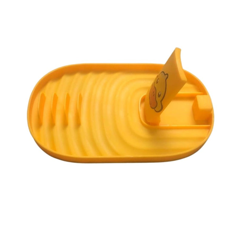 Multifunctional Plastic Spoon Rest - Yellow - Cupindy