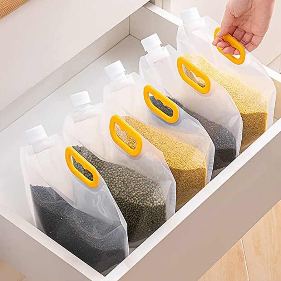 Multigrain Storage Bags - 5 L - 1 Piece - Cupindy