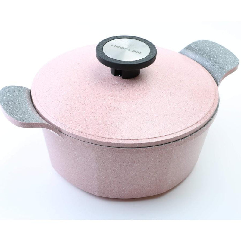 Neoflam - POTE Marble Stockpot, Pink, 22 cm - Cupindy