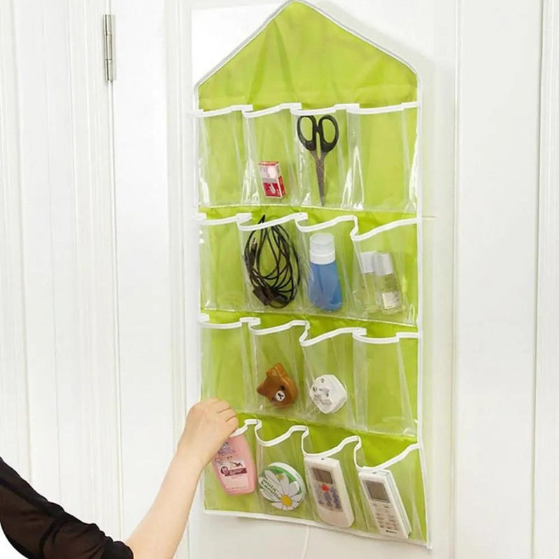 New Portable 16 Grid Closet Multi-role Hanging Bag - Cupindy