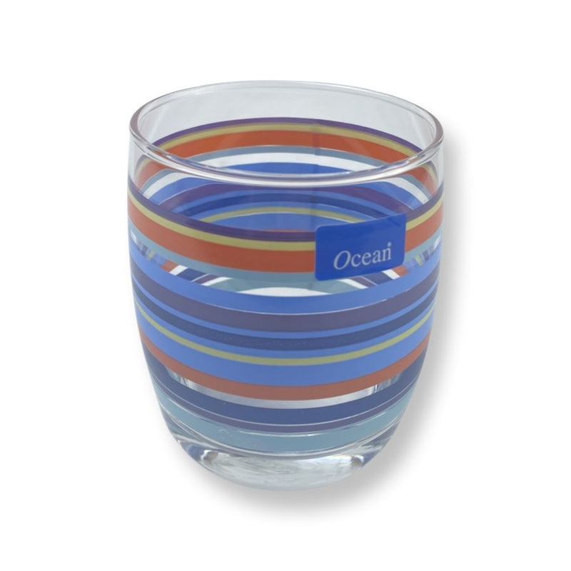 Ocean Glassware, Set of 2 Pcs, Color Me, Blue Lines, 274 ml - Cupindy