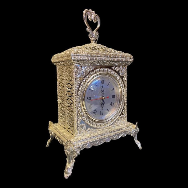 Office Clock, Silver Color, 35cm, N1676 - Cupindy