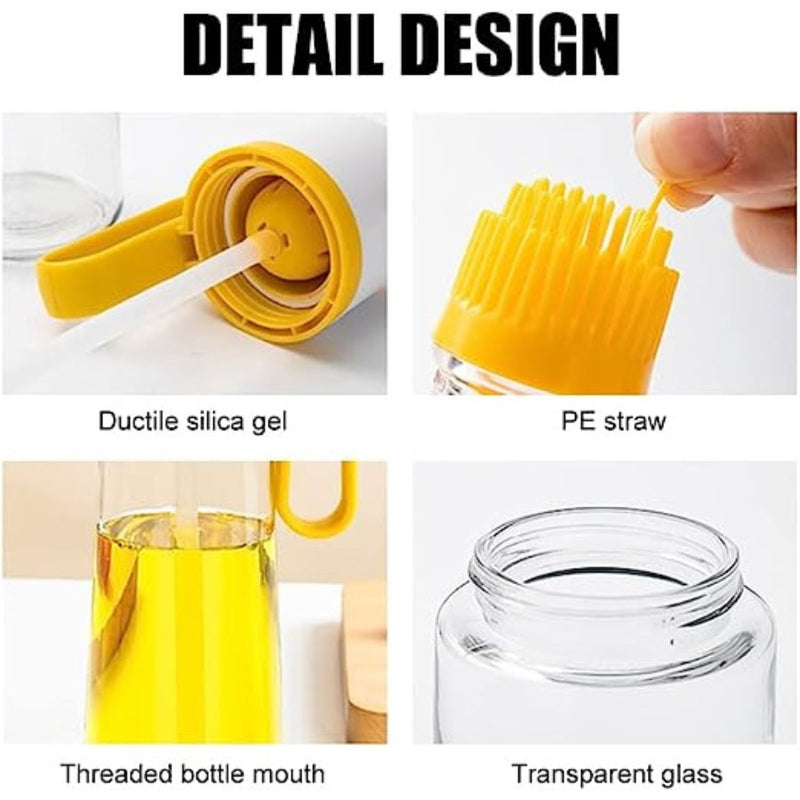 Oil Diffuser Bottle with Grill Brush 2 in 1 - 630 ml - Cupindy
