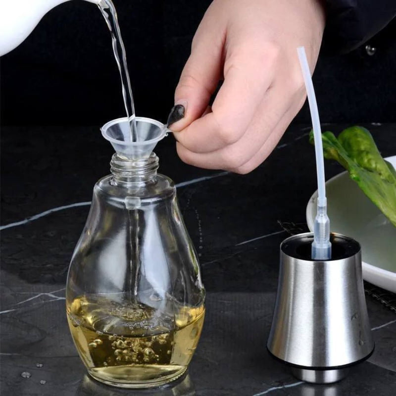 Oil Sprayer for Cooking, Refillable With Stainless Steel Lid - 200 ml - Cupindy