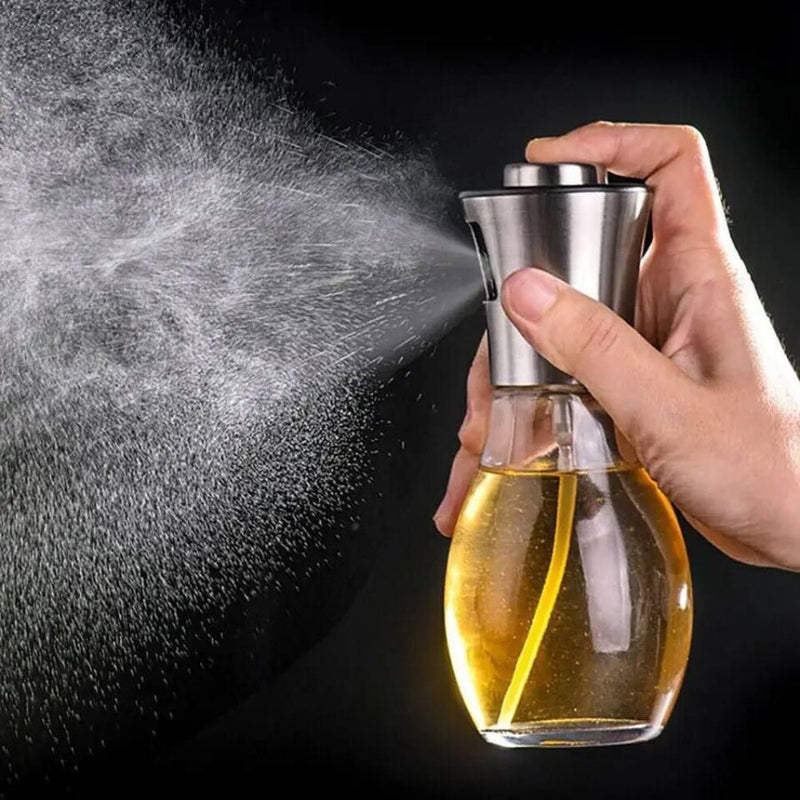 Oil Sprayer for Cooking, Refillable With Stainless Steel Lid - 200 ml - Cupindy