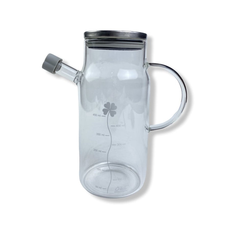 O'lala Large Oil Dispenser With Handles, Borosilicate Glass, 450 ml- SK-7137 - Cupindy