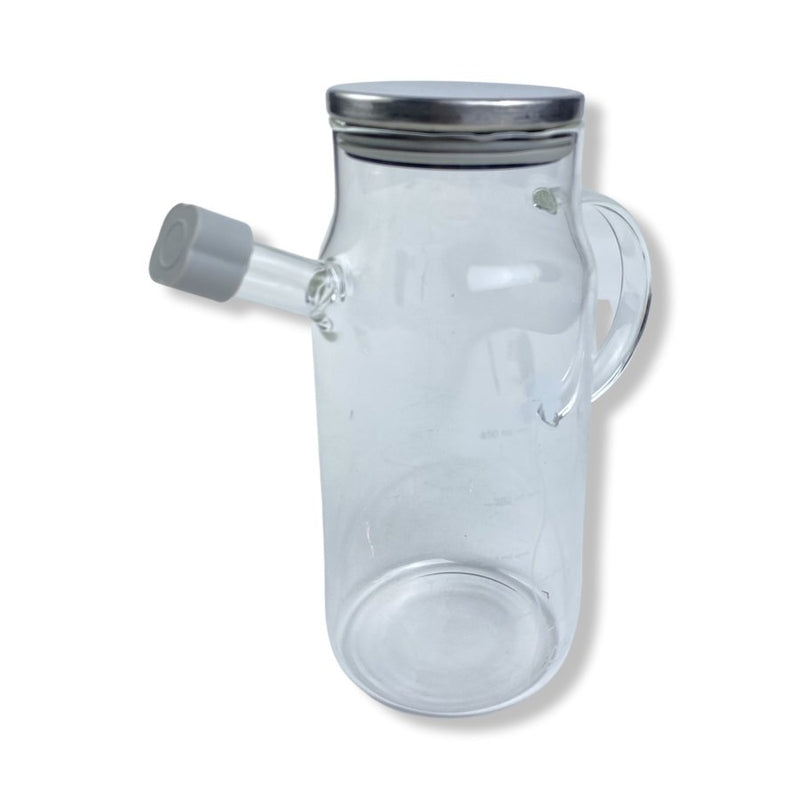 O'lala Large Oil Dispenser With Handles, Borosilicate Glass, 450 ml- SK-7137 - Cupindy