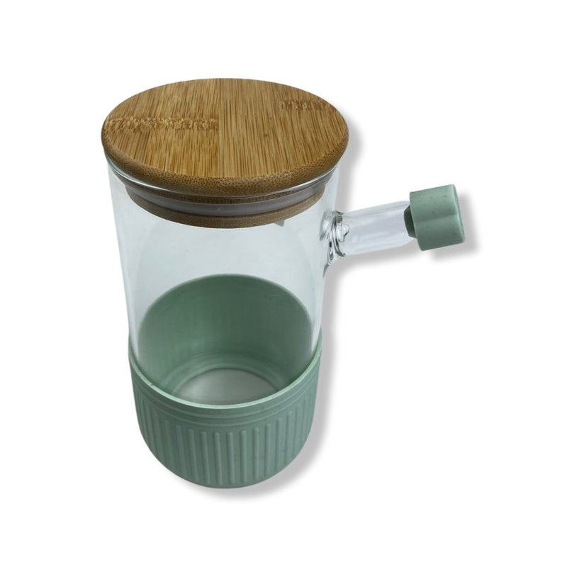 O'lala Set of Wooden and Glass Spice Jar With Spoon, Borosilicate Glass- SK-7111 - Cupindy