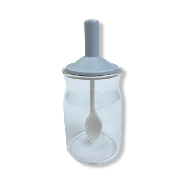 O'lala Small Glass Spice Jar With Spoon, Borosilicate Glass- SK-7277 - Cupindy