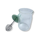 O'lala Small Glass Spice Jar With Whisk, Borosilicate Glass- SK-7279 - Cupindy