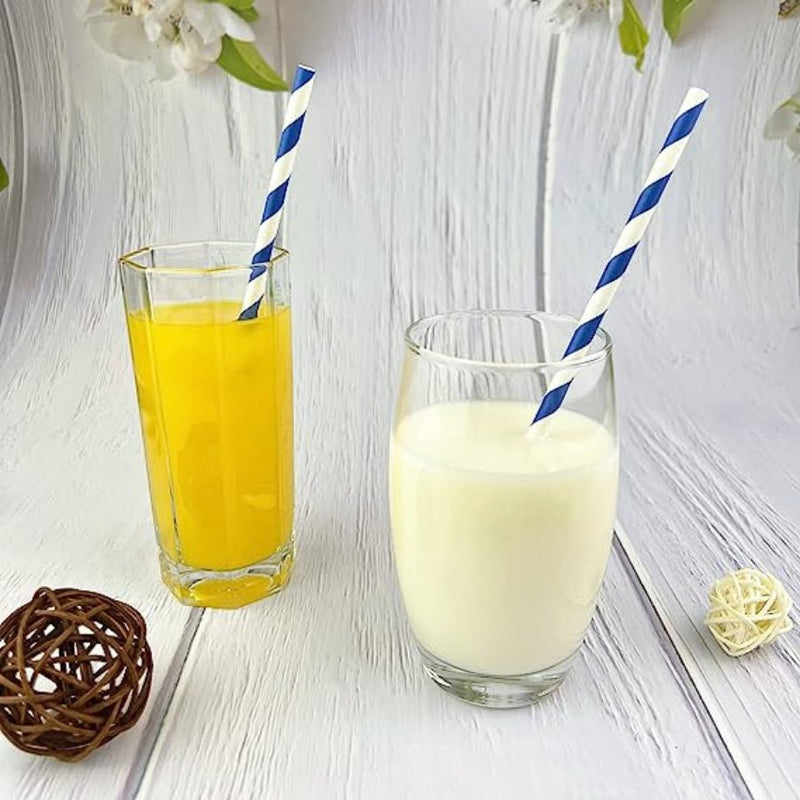 Paper Straws for drinking - 25 Pieces - Multi Colors - Cupindy