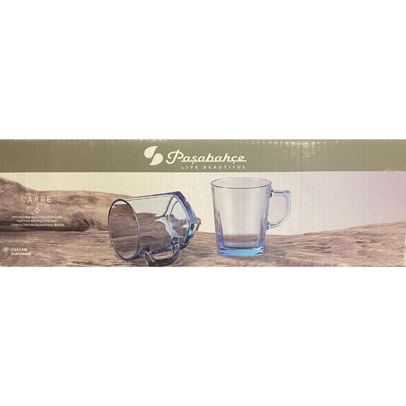 Pasabahce Glassware, Set of 6 Pcs, Carre, 55223, 270 ml - Cupindy