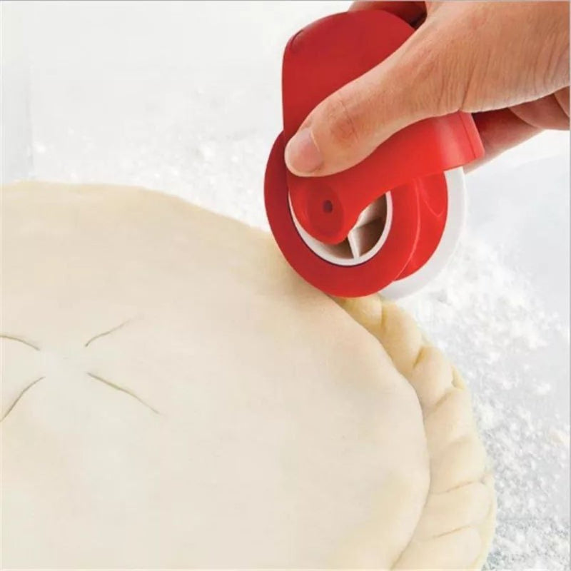 Pizza Pastry Lattice Cutter Pastry Pie Decoration Cutter Plastic Wheel Roller Red Durable and Practical - Cupindy