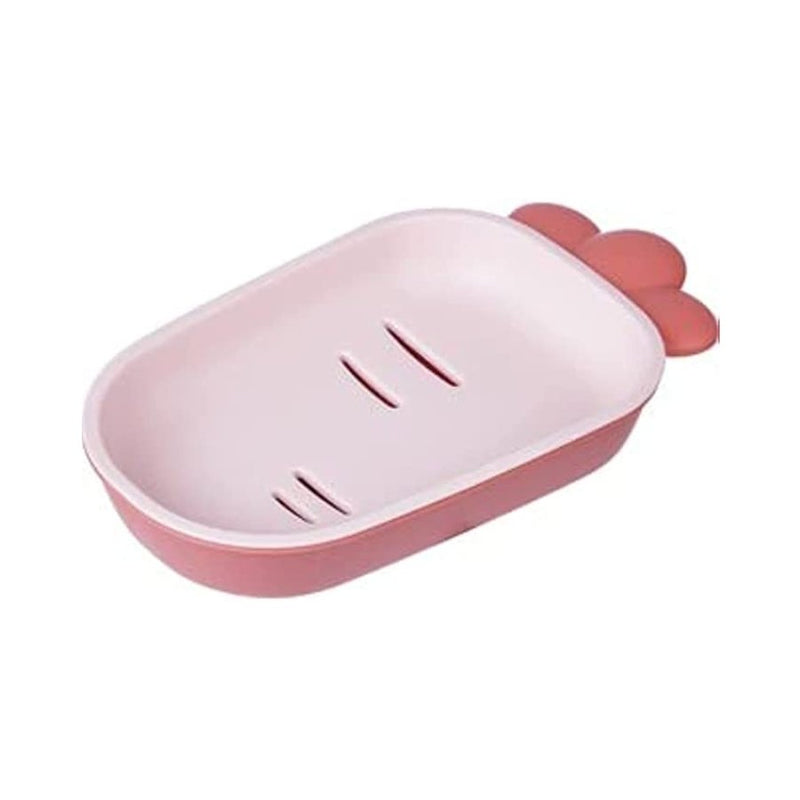 Plastic Carrot Shape Double-layer Shower Soap Holder - Multi Colors - Cupindy