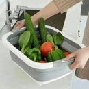 Plastic Cutting Board Dish Tub, Multifunction Foldable Dish Tub - Cupindy