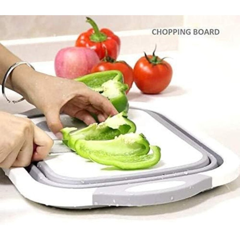 Plastic Cutting Board Dish Tub, Multifunction Foldable Dish Tub - Cupindy