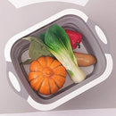 Plastic Cutting Board Dish Tub, Multifunction Foldable Dish Tub - Cupindy