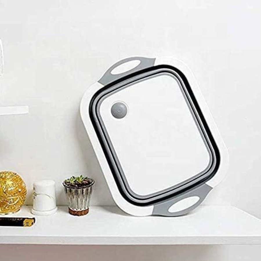 Plastic Cutting Board Dish Tub, Multifunction Foldable Dish Tub - Cupindy