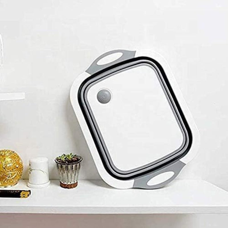 Plastic Cutting Board Dish Tub, Multifunction Foldable Dish Tub - Cupindy