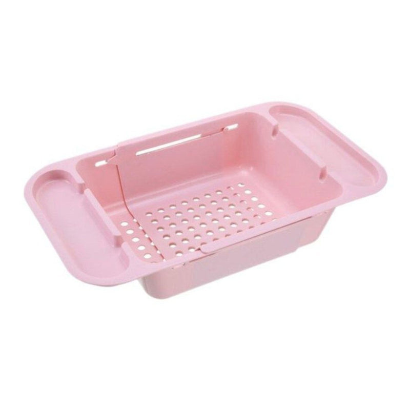 Plastic Foldable Colander Over Sink for Vegetables and Fruits, multi color - Cupindy