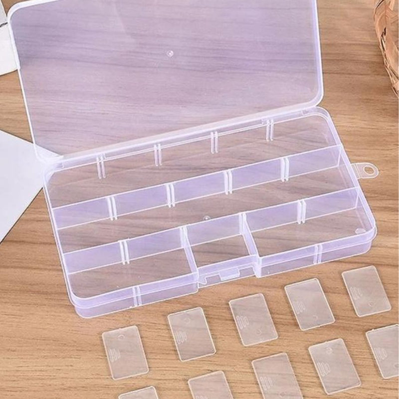 Plastic Organizer Box 18 Grids - Cupindy