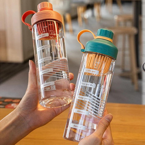 Plastic Water Bottle For Drinking Portable Sport - 650 ML - Cupindy