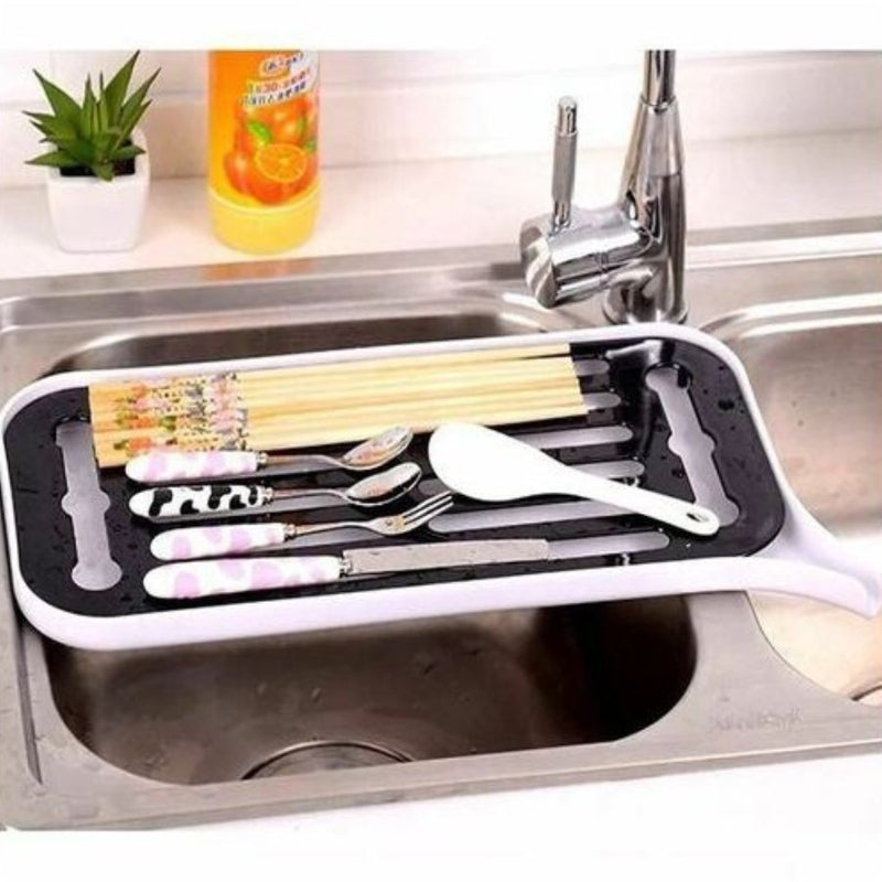 Polypropylene Plastic Tray Rack Cum Drainer, Multi Colors - Cupindy
