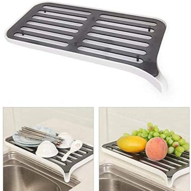 Polypropylene Plastic Tray Rack Cum Drainer, Multi Colors - Cupindy