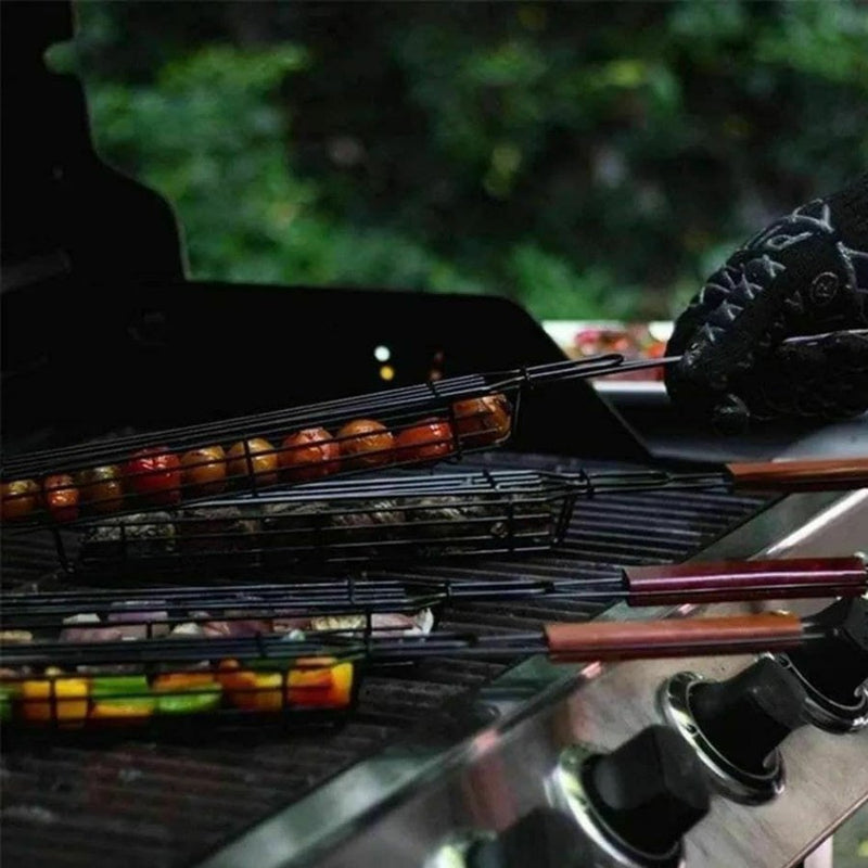 Portable BBQ Grilling Basket Nonstick - 1 Piece - Cupindy