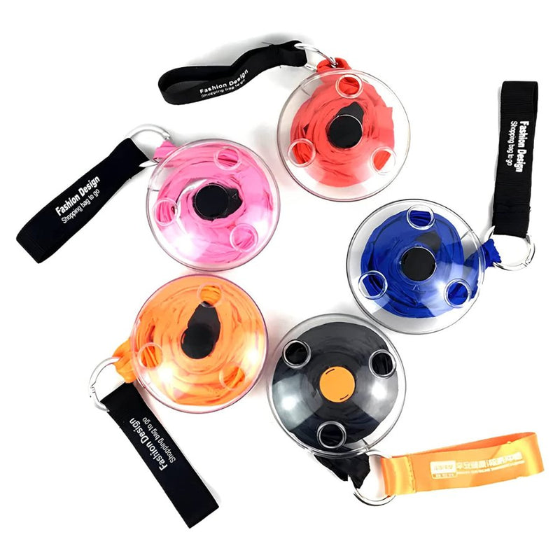 Portable Disc Folding Shopping Bag Reusable Recycle Shopper Bag Small - Cupindy