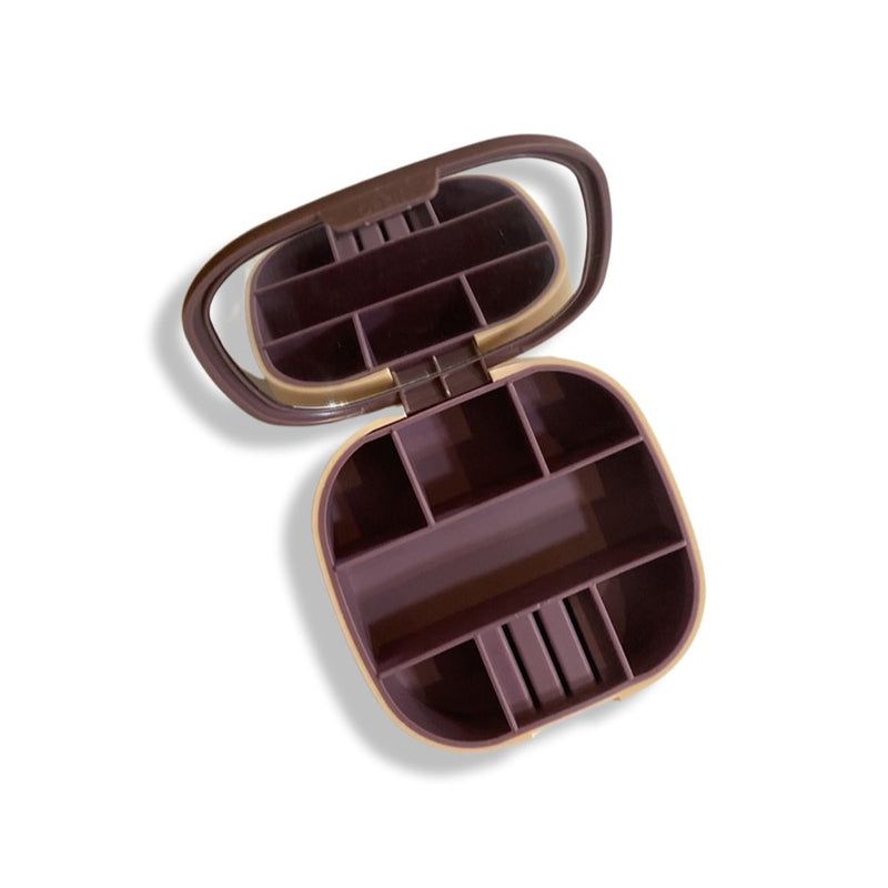 Portable Jewelry Organizer Box with Mirror - Cupindy