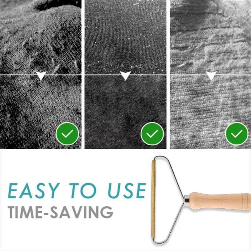 Portable Lint Remover Carpet Wooden Handle - Cupindy