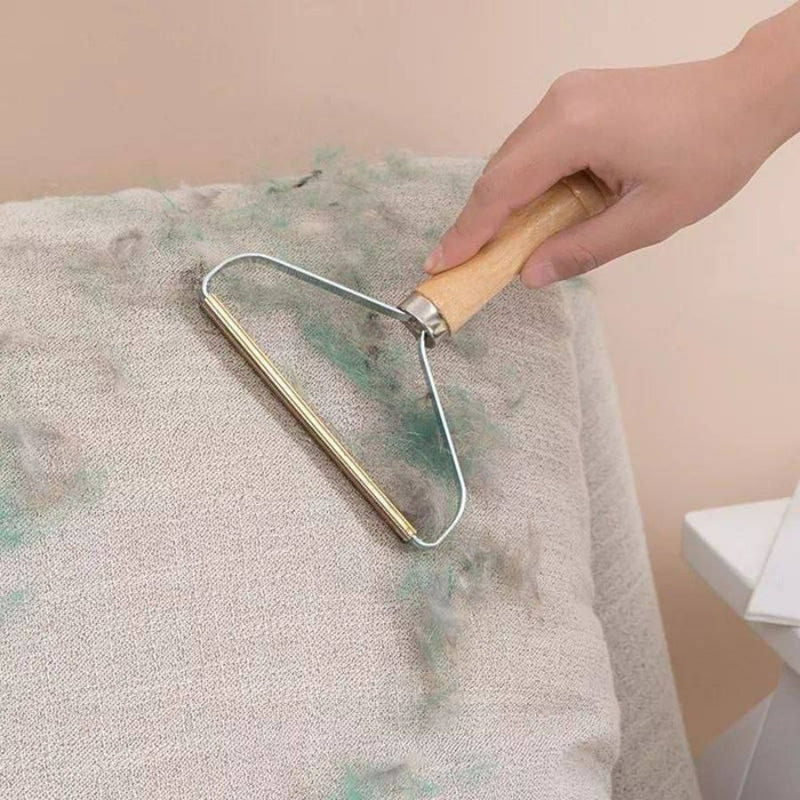 Portable Lint Remover Carpet Wooden Handle - Cupindy