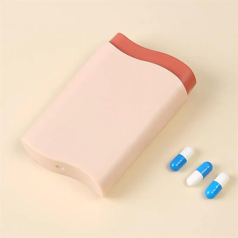 Portable Mini Plastic Pill, 6 Compartment Box - Cupindy