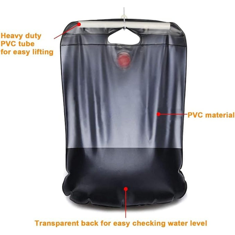 Portable Outdoor Solar Shower Bag Camp Shower Bag 5 Gallons/20L - Cupindy