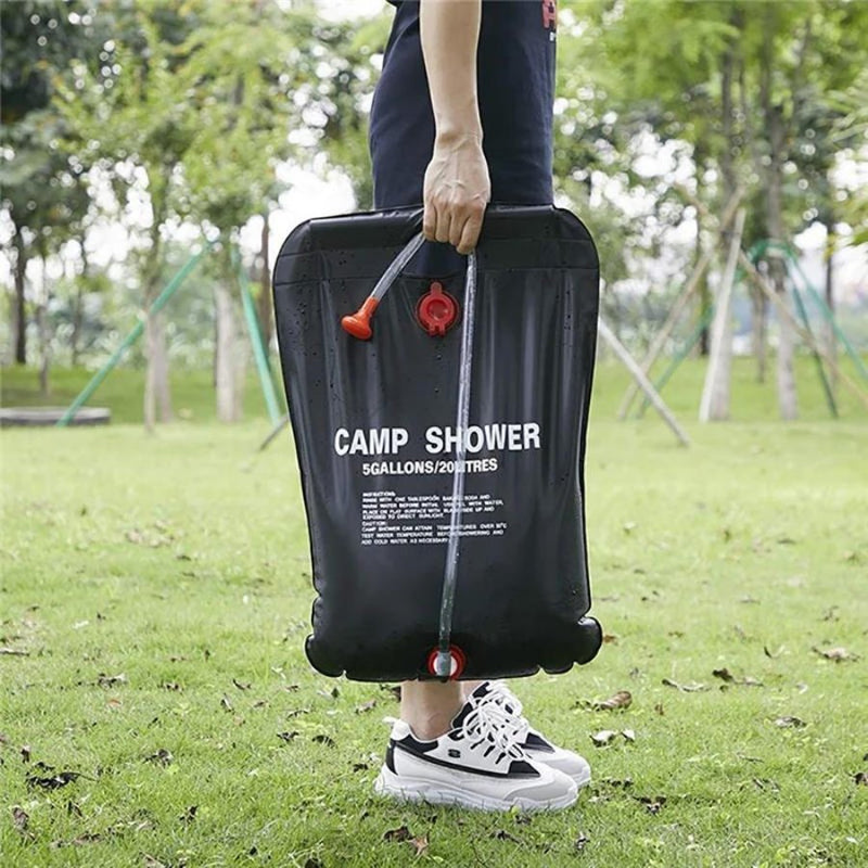 Portable Outdoor Solar Shower Bag Camp Shower Bag 5 Gallons/20L - Cupindy