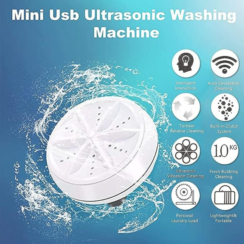 Portable Ultrasonic Turbine 3 In1 Washing Machine - Cupindy