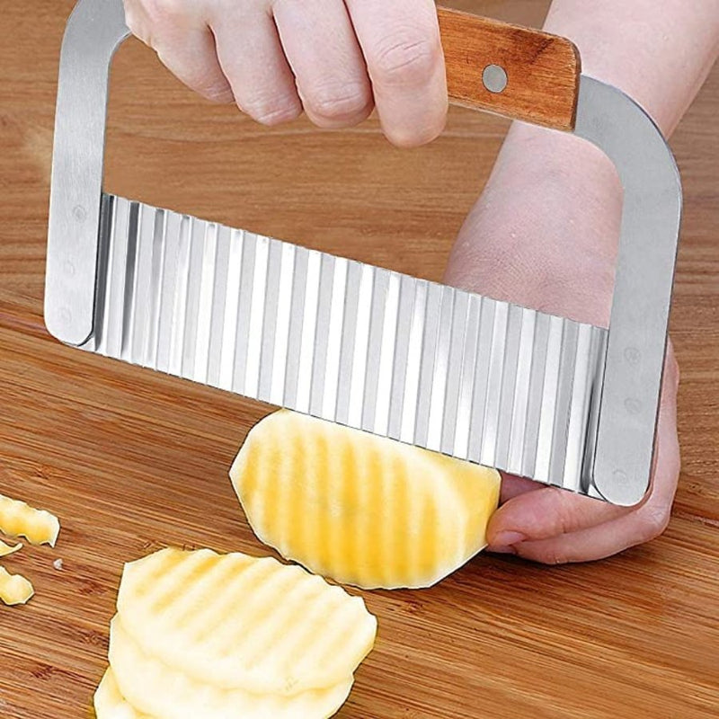 Potato Crinkle Cutter Tool, Stainless Steel Creative Wave - Cupindy