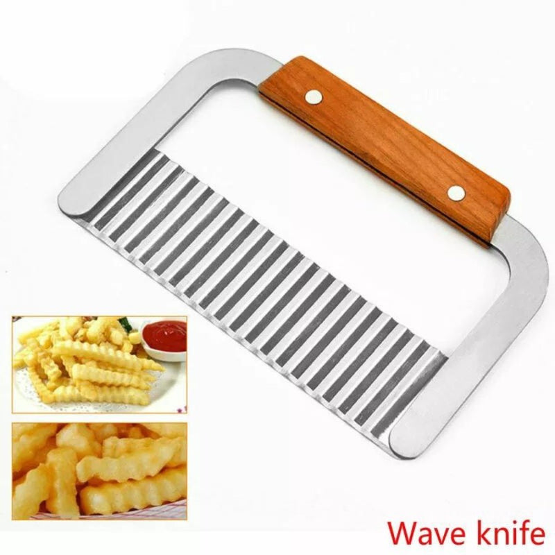 Potato Crinkle Cutter Tool, Stainless Steel Creative Wave - Cupindy
