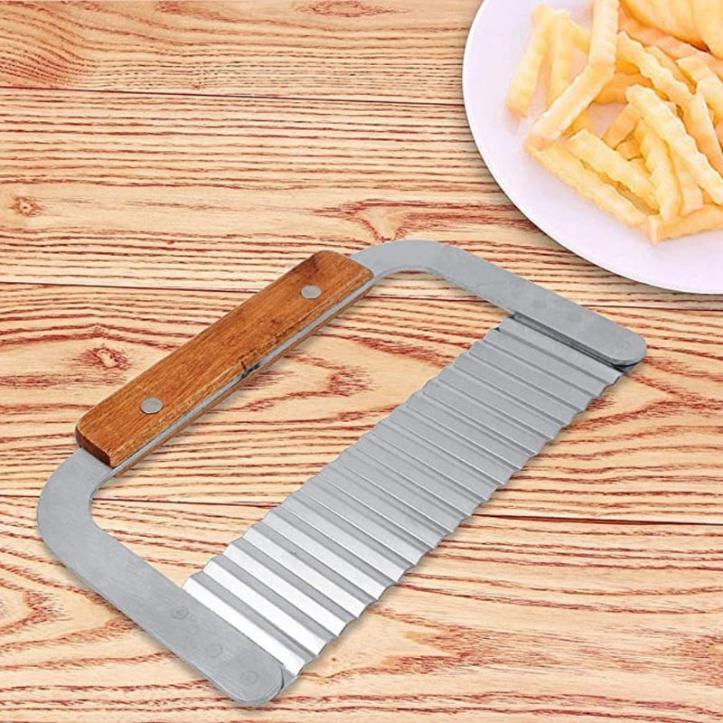 Potato Crinkle Cutter Tool, Stainless Steel Creative Wave - Cupindy