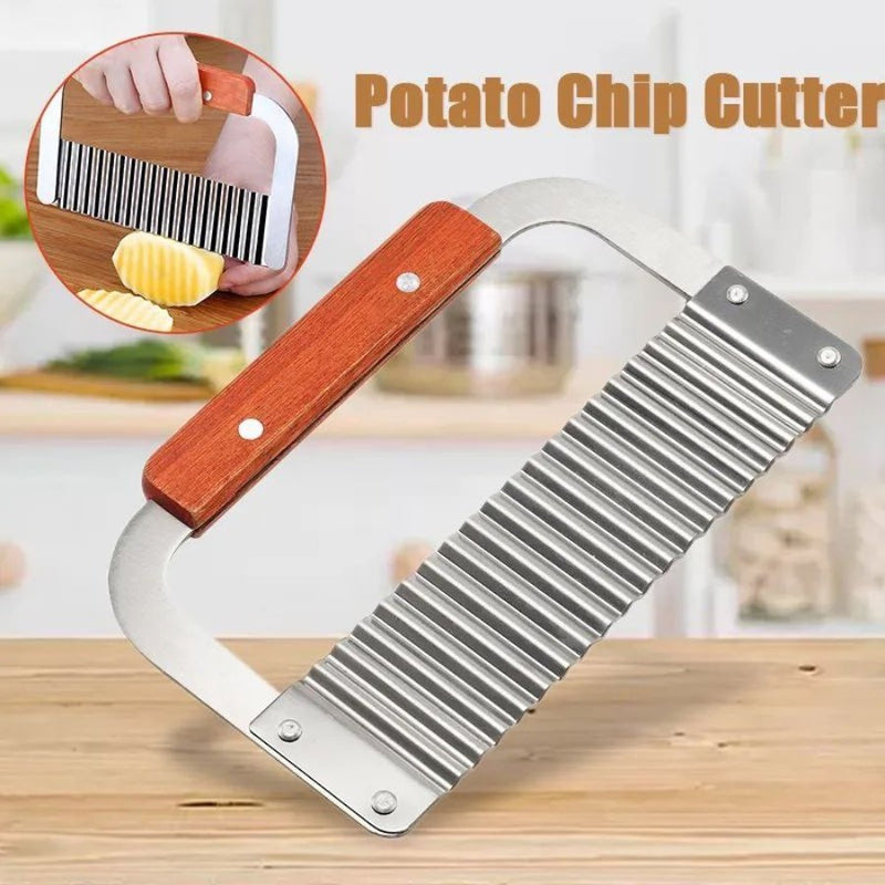 Potato Crinkle Cutter Tool, Stainless Steel Creative Wave - Cupindy