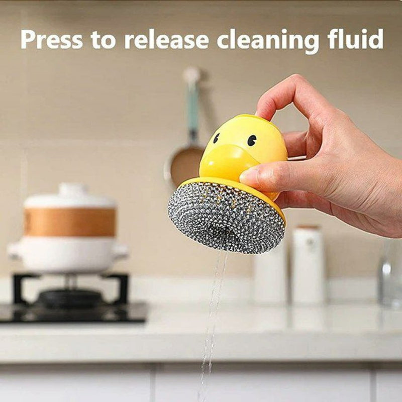 Protect Hands Ducks Handle Washing Brush with Holder - Multi Colors - Cupindy