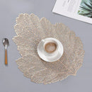 PVC Leaf Shaped Placemats - 1 Piece - Cupindy